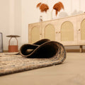 Vintage Southeastern Persian Style Oversize Rug 8x11 ft — Beige & Blue Medallion