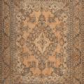 Vintage Southeastern Persian Style Oversize Rug 8x11 ft — Beige & Blue Medallion