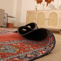 Vintage Southeastern Persian Style Oversize Rug 9x12 ft — Red & Blue Medallion