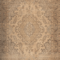 Vintage Southeastern Persian Style Oversize Rug 10x12 ft — Beige & Brown Medallion