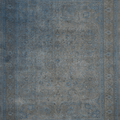 Vintage Southeastern Persian Style Oversize Rug 10x12 ft — Blue & Gray Medallion