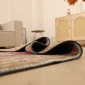 Vintage Kayseri Turkish Area Rug 6x9 ft — Red & Beige Medallion