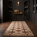 Beige Persian runner rug in a styled room