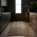 Beige Persian runner rug in a kitchen