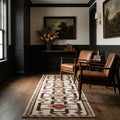 Beige Persian runner rug in a landing