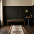 White Persian runner rug in a conservatory