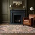 Pink Turkish rug in a styled room