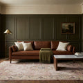 Pink Turkish rug in a styled room