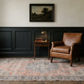 Pink Turkish rug in a conservatory