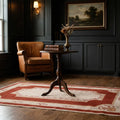 Red Turkish rug in a styled room