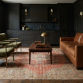 Red Turkish rug in a kitchen