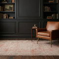 Red Turkish rug in a snug