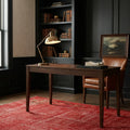 Red Turkish rug in a styled room