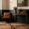 Orange Turkish doormat in a styled room
