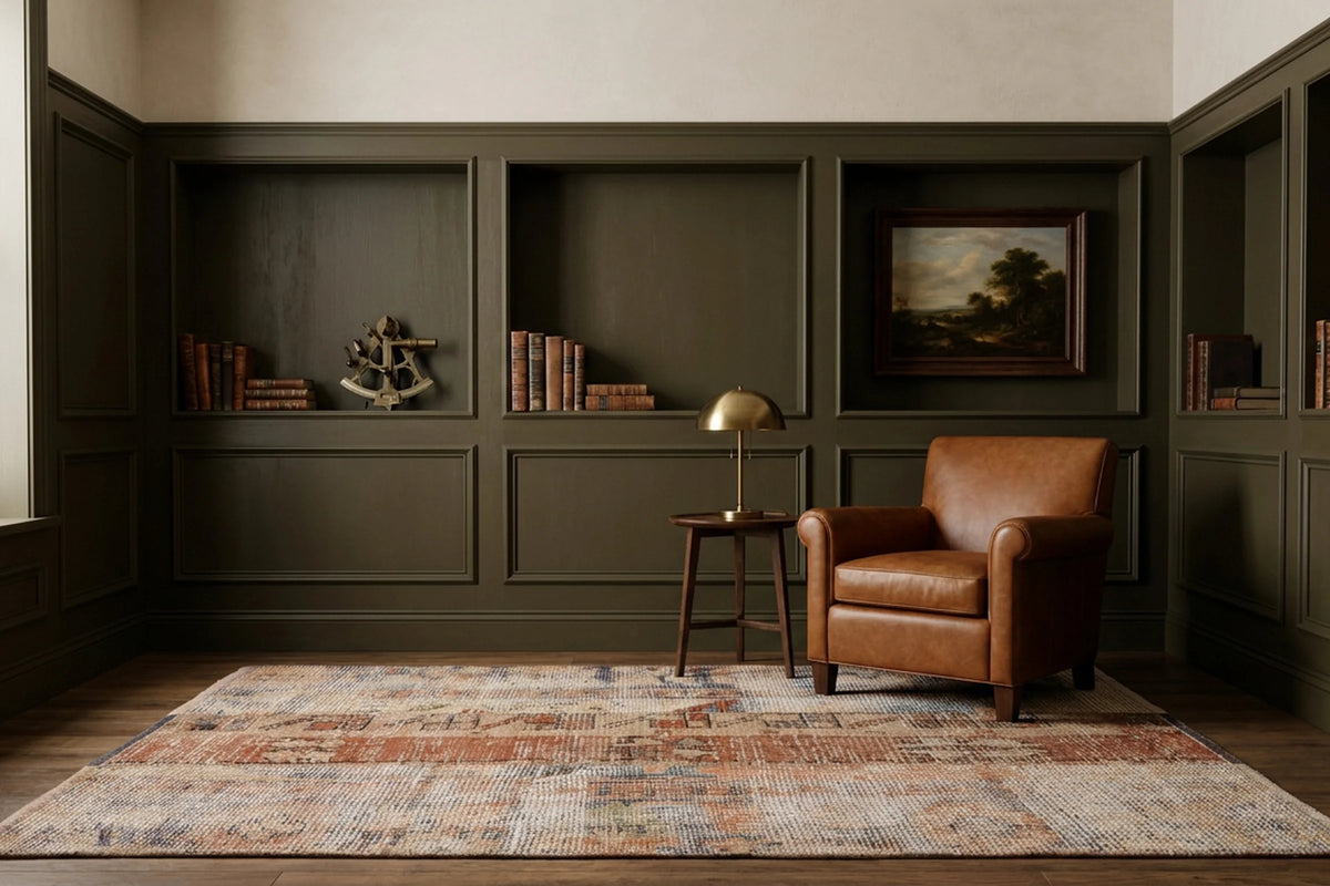 Beige Turkish doormat in a styled room