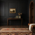 Brown Turkish doormat in an entryway
