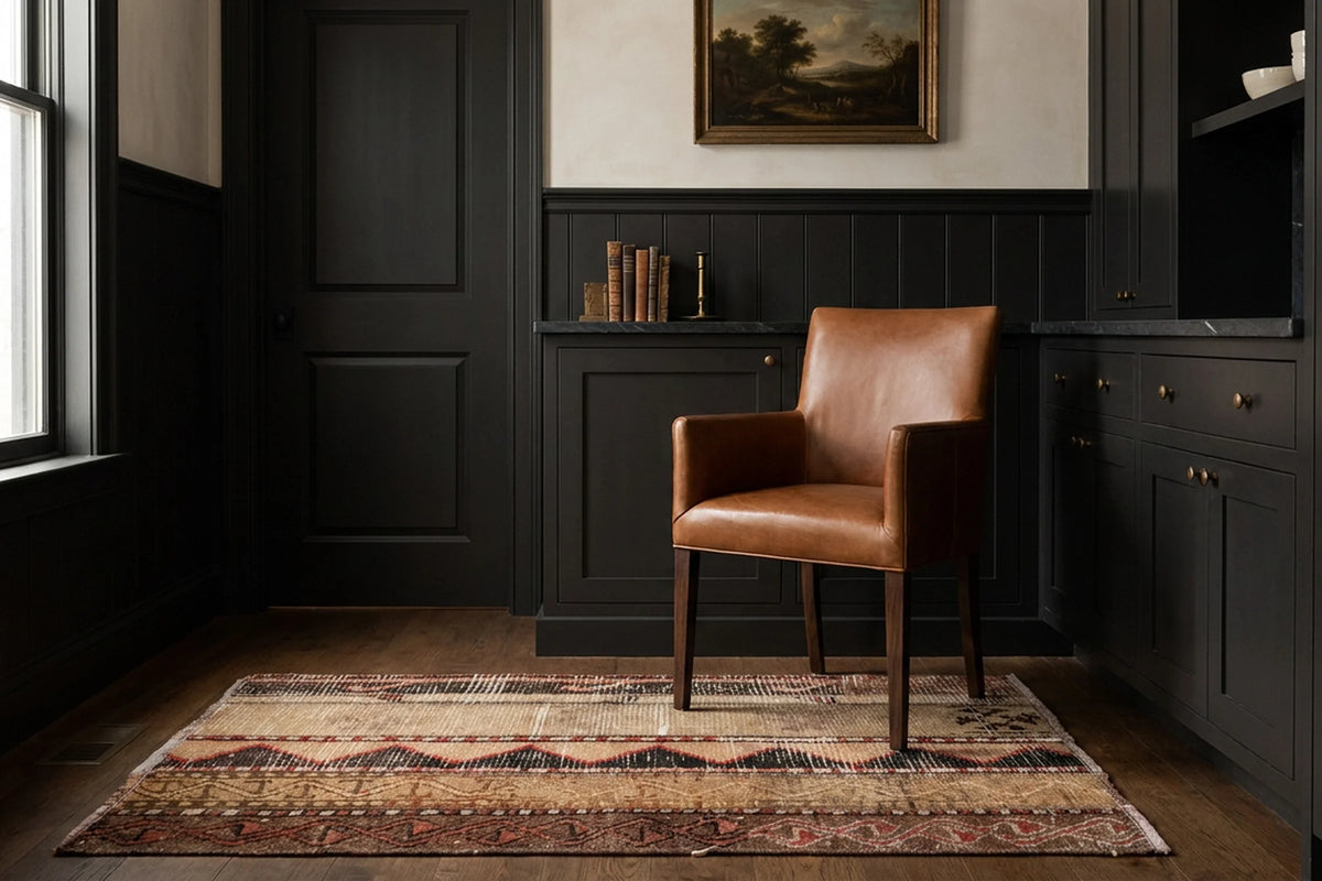Beige Turkish doormat in a styled room