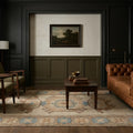Turkish rug in a styled room