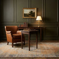 Orange Turkish rug in a styled room