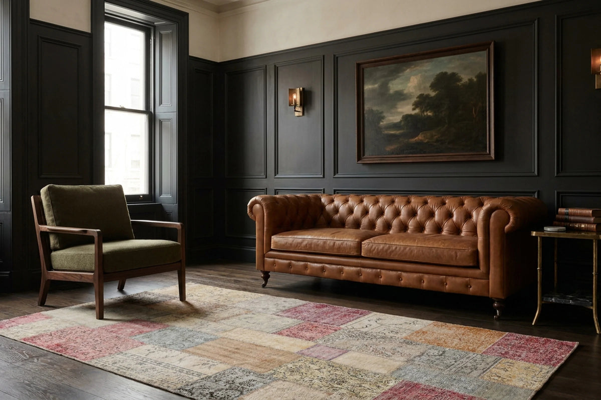 Turkish rug in a conservatory