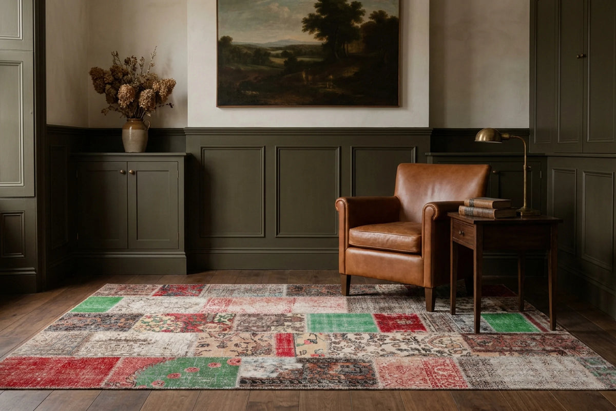 Turkish rug in a study