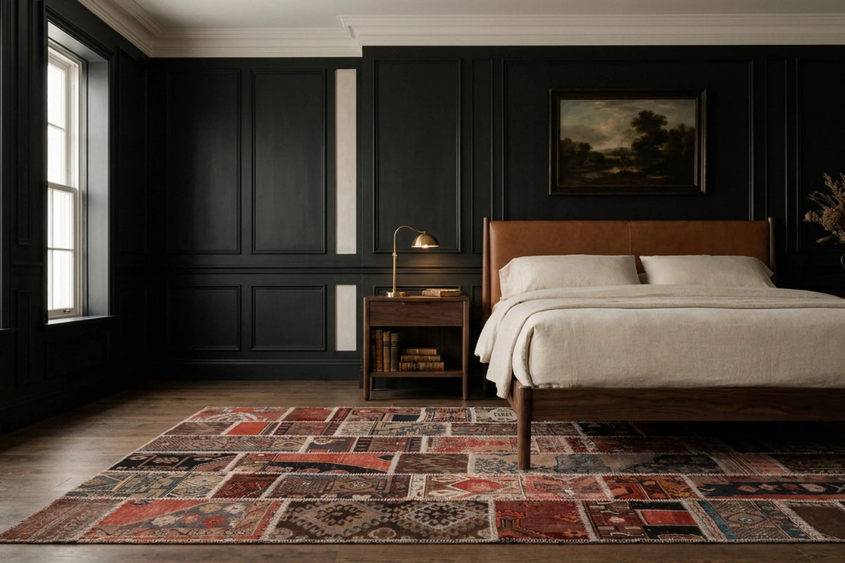 Turkish rug in a styled room