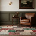 Turkish rug in a den