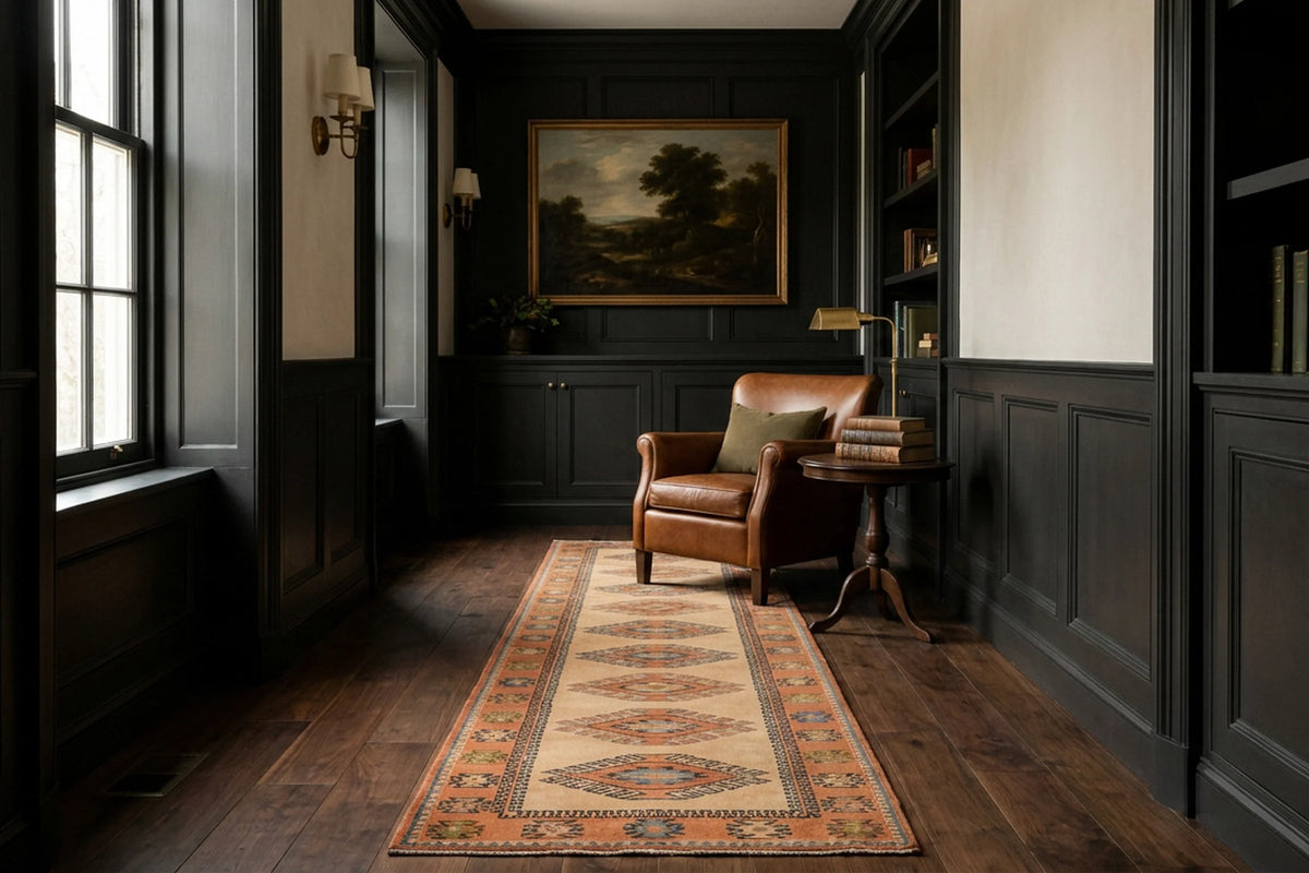 Turkish rug in a snug