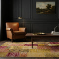 Yellow Turkish rug in a styled room