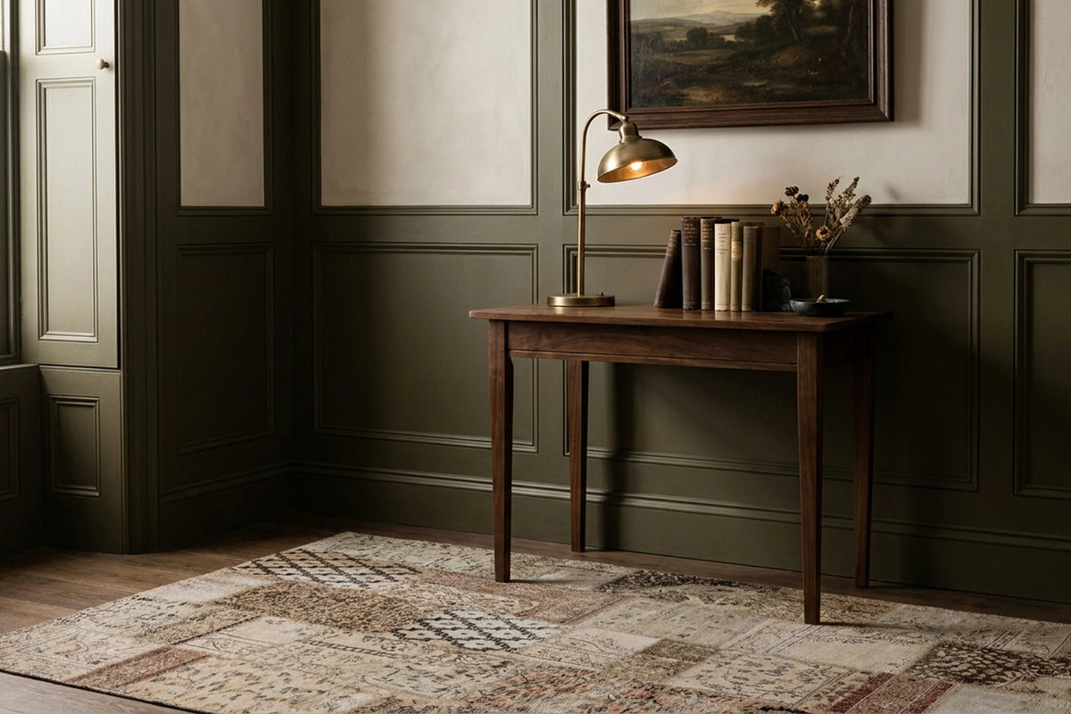 Turkish rug in a styled room