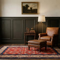 Turkish rug in a study