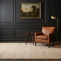 Orange Turkish rug in a styled room
