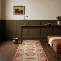 Beige Turkish runner rug in a styled room