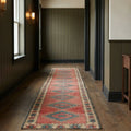 Turkish runner rug in a styled room
