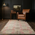 Beige Turkish runner rug in a styled room