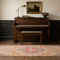 Beige Turkish runner rug in a styled room
