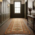 Turkish runner rug in a styled room