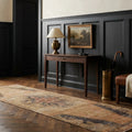 Beige Turkish runner rug in an entryway