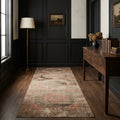 Beige Turkish runner rug in a styled room