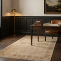 Beige Turkish runner rug in a styled room