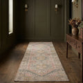 Beige Turkish runner rug in a styled room