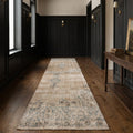 Beige Turkish runner rug in a corridor