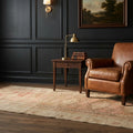 Beige Turkish runner rug in a styled room