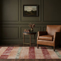 Red Turkish runner rug in a styled room