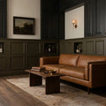 Beige Turkish runner rug in a styled room