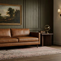 Pink Turkish runner rug in a styled room