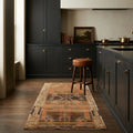 Brown Turkish runner rug in a kitchen