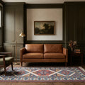 White Turkish rug in a styled room