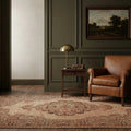 White Turkish rug in a styled room